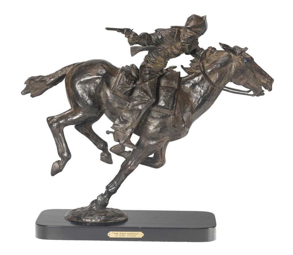 Harry Jackson The Pony Express, Bronze