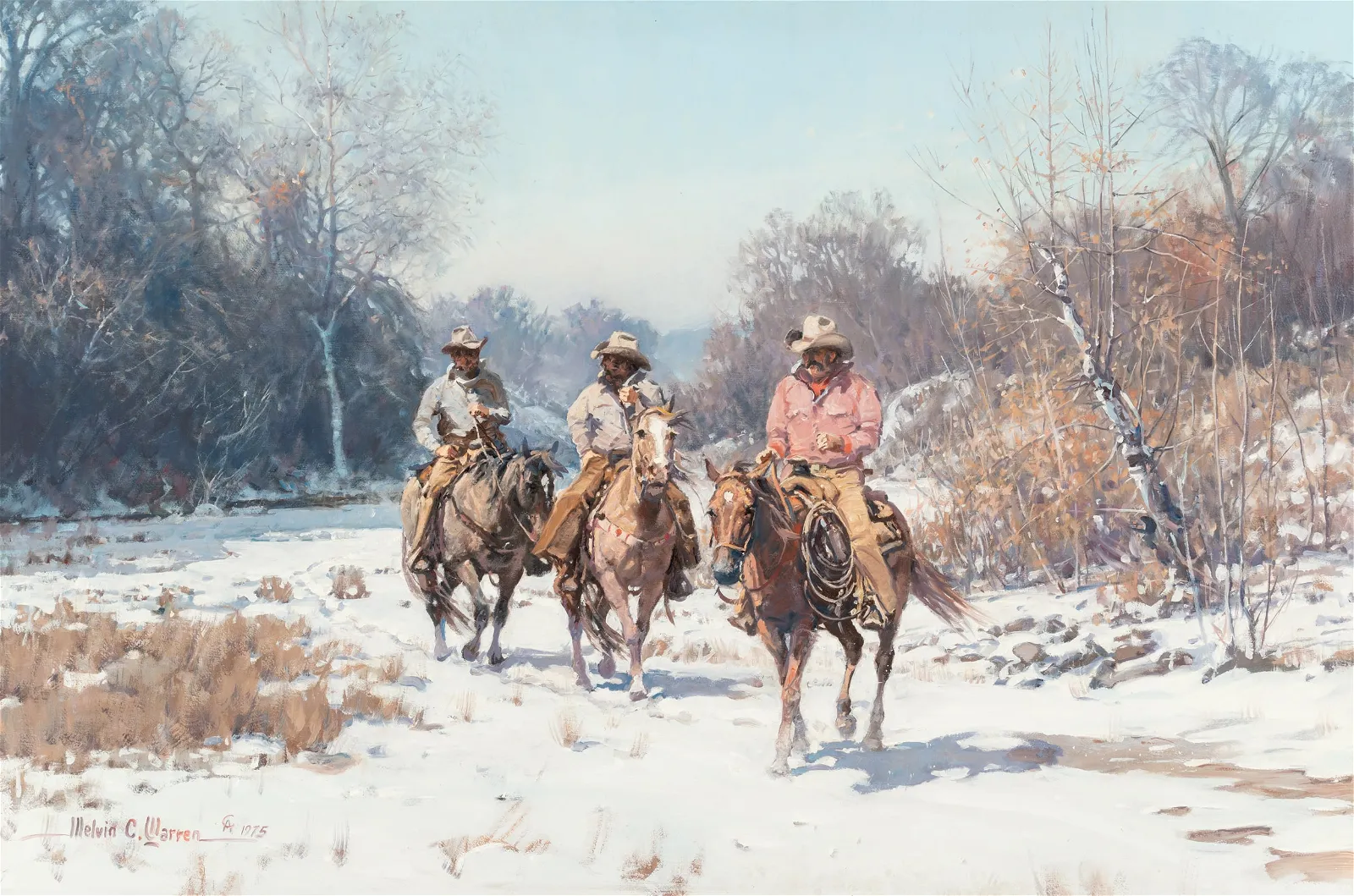 Melvin Charles Warren – Snow on the Bosque
